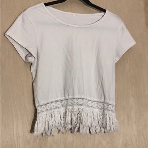 White bohemian shirt
